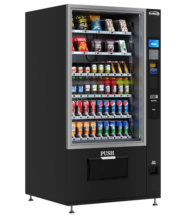 vending machine of items inside